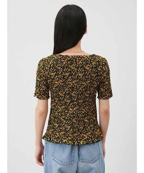 Mila Owen（ミラオーウェン）の「シャーリングブラウス（Tシャツ/カットソー・レディース・レッド/ホワイト/チャコールグレー/その他・1/0）」の9枚目の写真