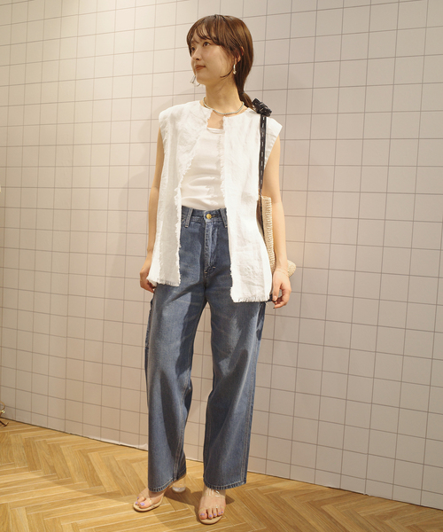 MADE IN MADA（メイドインマダ）の「MADE IN MADA/メイドインマダ SLOBE別注 ALICE STITCH BAG（かごバッグ・レディース・ベージュ・FREE）」の11枚目の写真