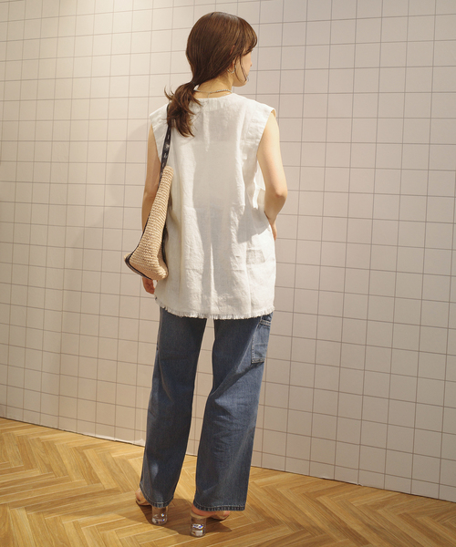 MADE IN MADA（メイドインマダ）の「MADE IN MADA/メイドインマダ SLOBE別注 ALICE STITCH BAG（かごバッグ・レディース・ベージュ・FREE）」の10枚目の写真