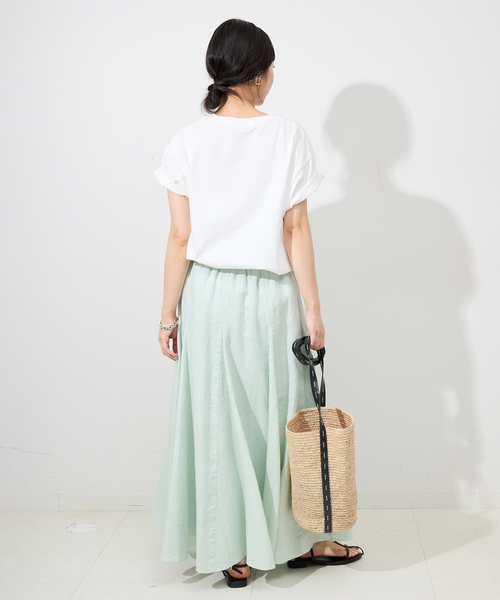 MADE IN MADA（メイドインマダ）の「MADE IN MADA/メイドインマダ SLOBE別注 ALICE STITCH BAG（かごバッグ・レディース・ベージュ・FREE）」の5枚目の写真