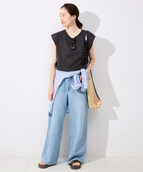 MADE IN MADA（メイドインマダ）の「MADE IN MADA/メイドインマダ SLOBE別注 ALICE STITCH BAG（かごバッグ・レディース・ベージュ・FREE）」の18枚目の写真