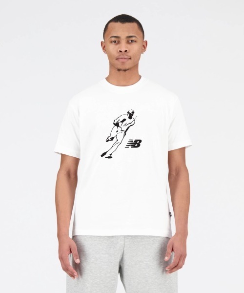 Kinetics(キネティクス)の「New Balance Shohei Ohtani Graphic T-Shirt(ニューバランス 大谷翔平 グラフィック Tシャツ)(Tシャツ/カットソー・メンズ・ブラック/ブルー系/ホワイト系・MEDIUM/LARGE/X-LARGE)」の2枚目の写真