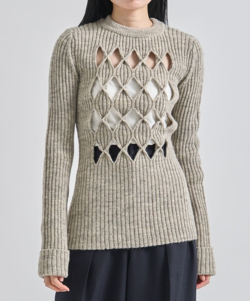 ZOZOTOWN限定》【Louren/ローレン】british wool design knit ZOZOTOWN限定》【Louren/ローレン】british wool design knit