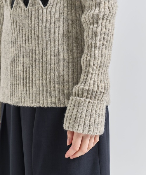ZOZOTOWN限定》【Louren/ローレン】british wool design knit ZOZOTOWN限定》【Louren/ローレン】british wool design knit