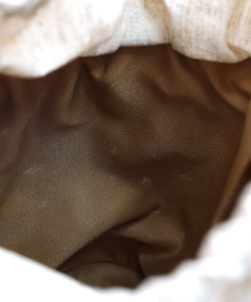 SMIR NASLI（サミールナスリ）の「フリル×パールバケツ型カゴバッグ（かごバッグ・レディース・ナチュラル/ブラウン/ブラック・FREE）」の21枚目の写真