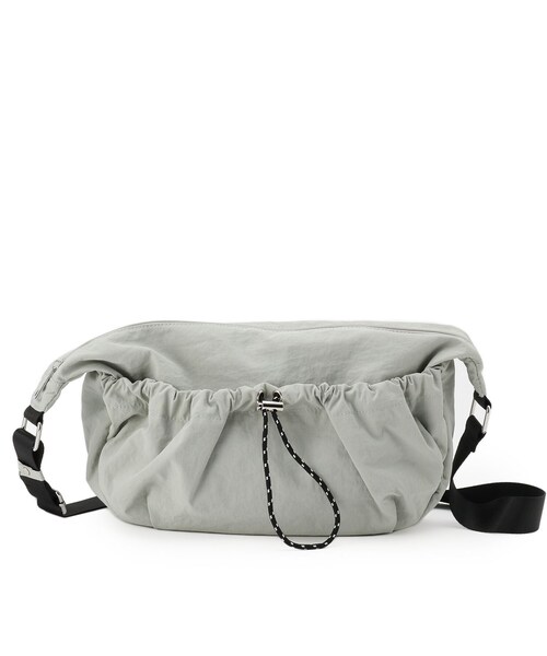 grove（グローブ）の「ドロストポケットナイロンショルダー（ショルダーバッグ・レディース・ライトベージュ/ダークグレー/ブラック/ライトグリーン・00）」の17枚目の写真