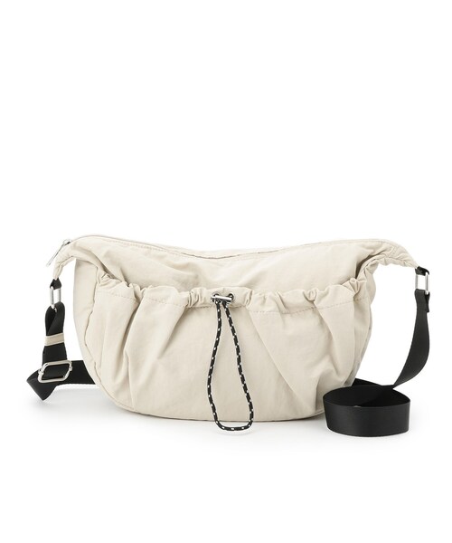 grove（グローブ）の「ドロストポケットナイロンショルダー（ショルダーバッグ・レディース・ライトベージュ/ダークグレー/ブラック/ライトグリーン・00）」の18枚目の写真