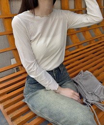 パフスリーブ シースルー」に該当するトップスファッション通販