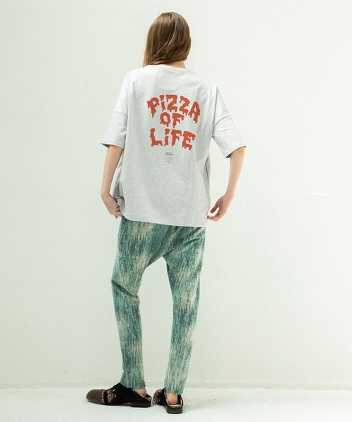 STOF（ストフ）の「PIZZA OF LIFE TEE（Tシャツ/カットソー・メンズ・ブラック/オートミール/ホワイト・S/M）」の13枚目の写真