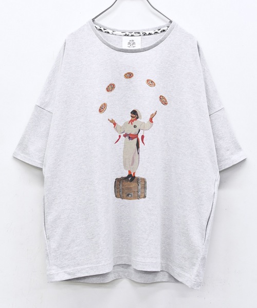 STOF（ストフ）の「PIZZA OF LIFE TEE（Tシャツ/カットソー・メンズ・ブラック/オートミール/ホワイト・S/M）」の8枚目の写真