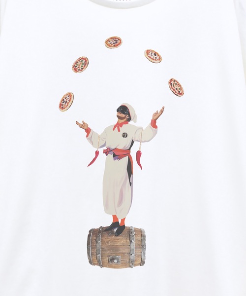 STOF（ストフ）の「PIZZA OF LIFE TEE（Tシャツ/カットソー・メンズ・ブラック/オートミール/ホワイト・S/M）」の18枚目の写真