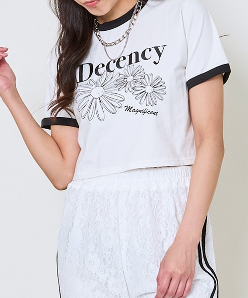 GORGE(ゴージ)の「配色フラワータンタケTシャツ(Tシャツ/カットソー・レディース・ブラック/レッド/グリーン・F)」の20枚目の写真