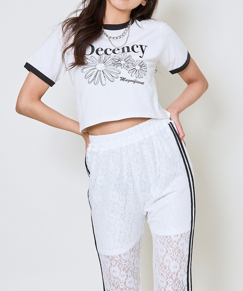 GORGE(ゴージ)の「配色フラワータンタケTシャツ(Tシャツ/カットソー・レディース・ブラック/レッド/グリーン・F)」の21枚目の写真