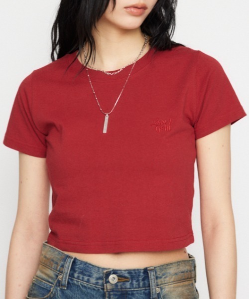 LAGUA GEM（ラグアジェム）の「LAGUA LOGO Tシャツ（Tシャツ/カットソー・レディース・ホワイト/レッド/杢グレー/ブラック・X-SMALL/SMALL/MEDIUM）」の4枚目の写真