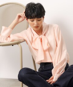 売り切れました。ボウタイブラウス☆KORETヴィンテージ