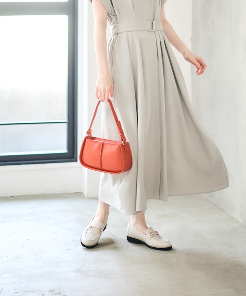 12Twelve Agenda（トゥエルブ　アジェンダ）の「両ポケブッチャーワンピース（ワンピース・レディース・ネイビー/オレンジ/ライトグレー・M）」の11枚目の写真