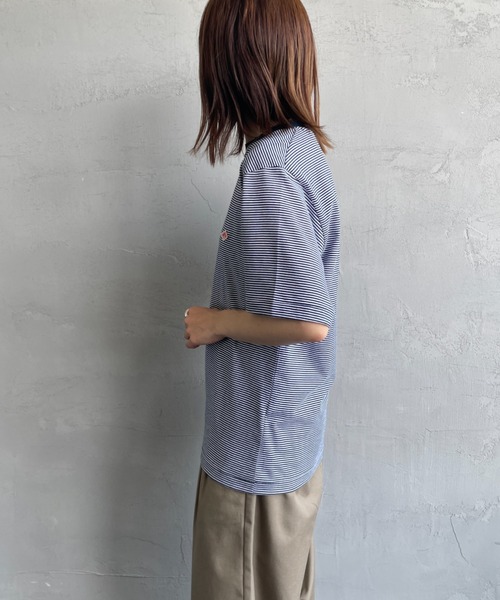 【1度着用のみ美品】 ダントン ボイルポプリンショート ワークスリープシャツ DANTON/ダントン] T/Cポプリン ショートスリーブワークシャツ