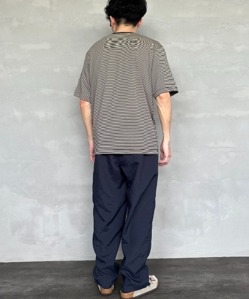 DANTON（ダントン）の「[DANTON/ダントン] ワンポイントロゴ ボーダー ショートスリーブTシャツ（Tシャツ/カットソー・レディース・ブルー/ネイビー系/ネイビー・XL/L/M/S）」の15枚目の写真