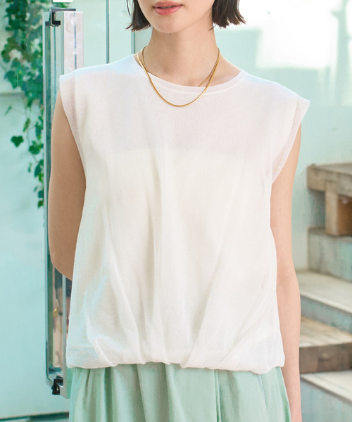 ルージュ・ヴィフ ラクレ（Rouge vif la cle）/レイヤードニットプルオーバーTシャツ セール】レイヤードニットプルオーバーTシャツ（ニット/セーター