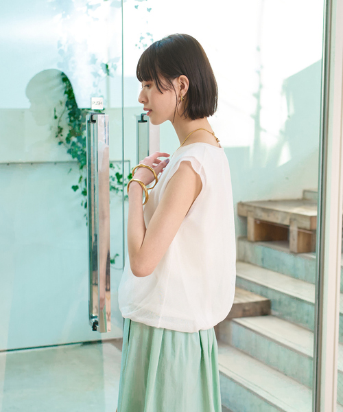 ルージュ・ヴィフ ラクレ（Rouge vif la cle）/レイヤードニットプルオーバーTシャツ セール】レイヤードニットプルオーバーTシャツ（ニット/セーター