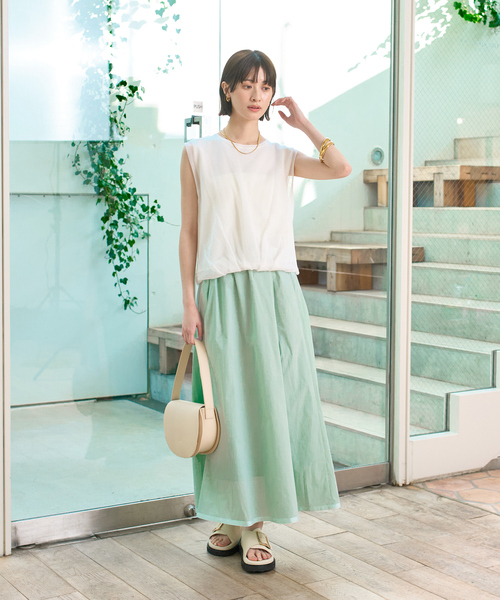 Rouge vif Anna（ルージュヴィフアンナ）の「レイヤードニットプルオーバーTシャツ（ニット/セーター・レディース・ホワイト/サックスブルー/ブラック・フリー）」の15枚目の写真