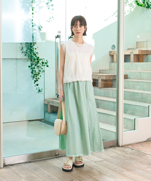 Rouge vif Anna（ルージュヴィフアンナ）の「レイヤードニットプルオーバーTシャツ（ニット/セーター・レディース・ホワイト/サックスブルー/ブラック・フリー）」の16枚目の写真