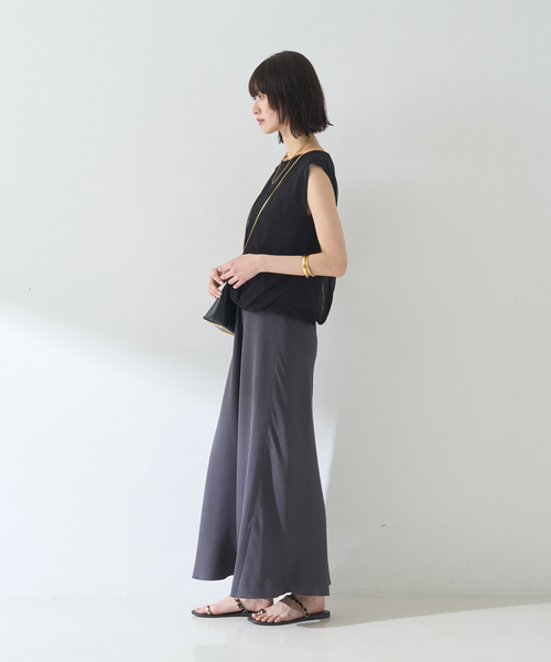 Rouge vif Anna（ルージュヴィフアンナ）の「レイヤードニットプルオーバーTシャツ（ニット/セーター・レディース・ホワイト/サックスブルー/ブラック・フリー）」の19枚目の写真