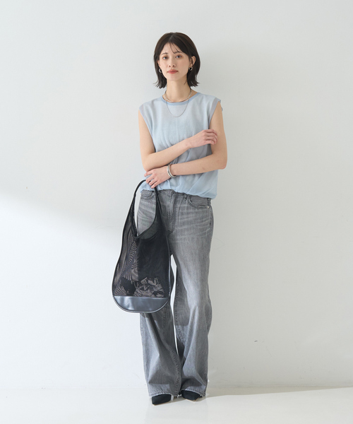 Rouge vif Anna（ルージュヴィフアンナ）の「レイヤードニットプルオーバーTシャツ（ニット/セーター・レディース・ホワイト/サックスブルー/ブラック・フリー）」の22枚目の写真