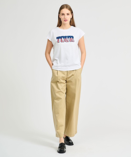 ESTNATION(エストネーション)の「TICCA / TOUR Tシャツ(Tシャツ/カットソー・レディース・ホワイト・FREE)」の7枚目の写真