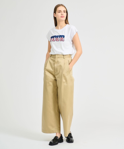 ESTNATION(エストネーション)の「TICCA / TOUR Tシャツ(Tシャツ/カットソー・レディース・ホワイト・FREE)」の8枚目の写真