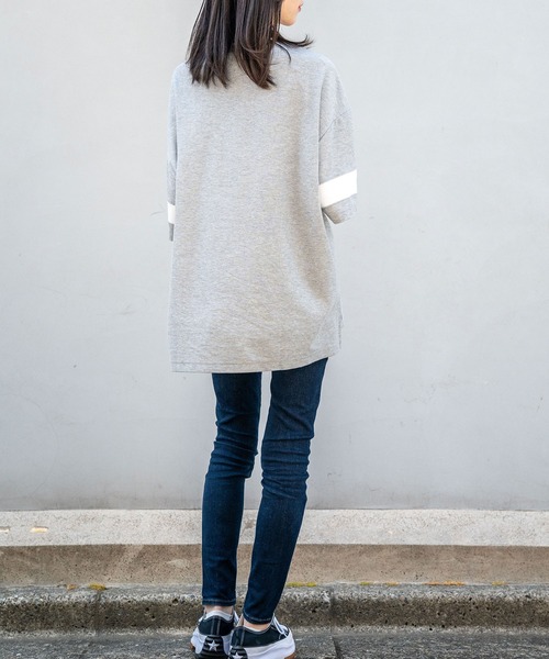 Nora Lily(ノラリリー)の「【Nora Lily】Loose Polo Bi-color S/S Top (UNISEX)(ポロシャツ・メンズ・ブラック/ミント・FREE)」の15枚目の写真