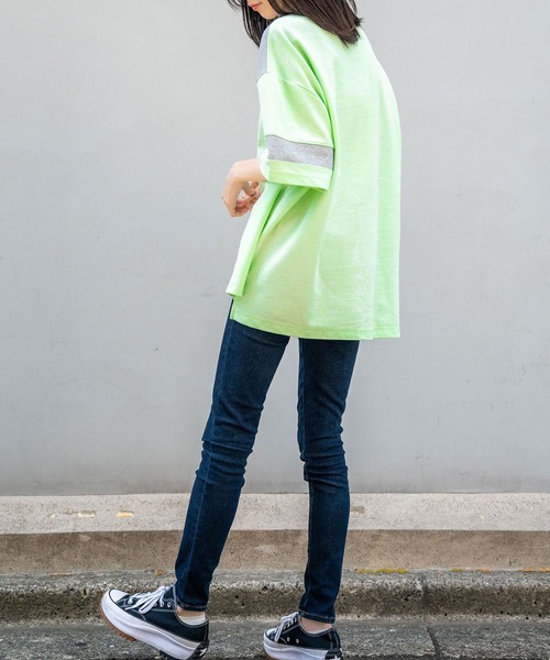 Nora Lily(ノラリリー)の「【Nora Lily】Loose Polo Bi-color S/S Top (UNISEX)(ポロシャツ・メンズ・ブラック/ミント・FREE)」の21枚目の写真