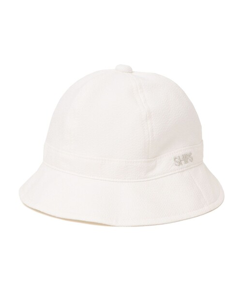 SHIPS（シップス）の「SHIPS KIDS:〈UVカット〉ベビー ストライプ ハット（ハット・キッズ・ホワイト/サックスブルー・X-SMALL/XX-SMALL/SMALL）」の2枚目の写真