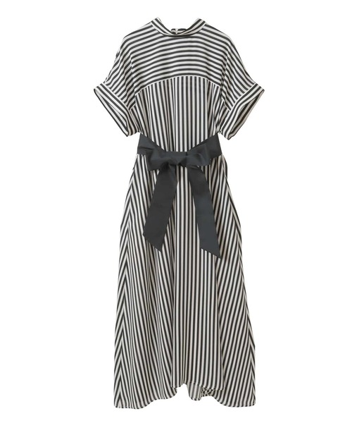 Tiara（ティアラ）の「ストライププリントバイカラーベルトワンピース（ワンピース・レディース・ホワイト・FREE）」の15枚目の写真
