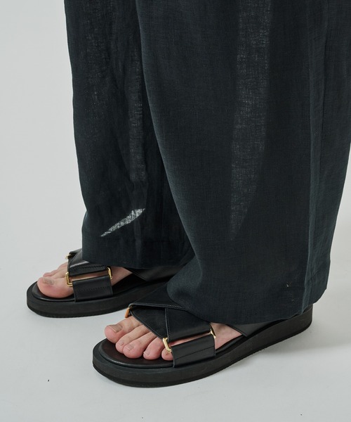 markaware(マーカウェア)の「【marka/MARKAWARE】TRIPLE PLEATED EASY TROUSERS(その他パンツ・メンズ・ブラック/ナチュラル・1/2)」の13枚目の写真