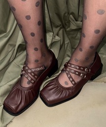 SHAGGIE | 【ViVi掲載】ダブルストラップギャザーパンプス(パンプス)