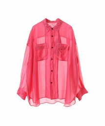 「martinique」 長袖ブラウス FREE ピンク レディース martinique｜マルティニークのシャツ/ブラウス（ピンク/桃色系