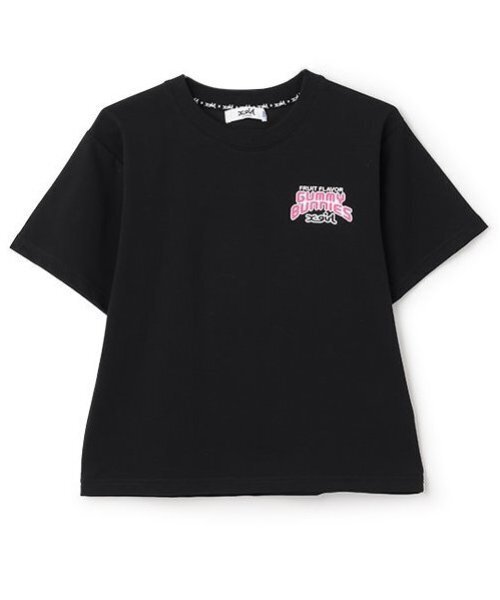 X-girl Stages(エックスガールステージス)の「グミバニーバックプリント半袖Tシャツ(Tシャツ/カットソー・キッズ・ブラック/オフホワイト・130cm/140cm/90cm/110cm/120cm/80cm/100cm)」の2枚目の写真