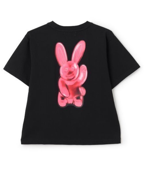X-girl Stages(エックスガールステージス)の「グミバニーバックプリント半袖Tシャツ(Tシャツ/カットソー・キッズ・ブラック/オフホワイト・130cm/140cm/90cm/110cm/120cm/80cm/100cm)」の3枚目の写真
