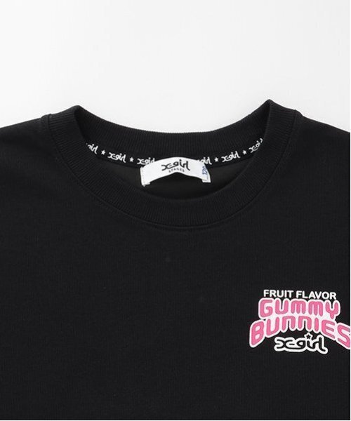 X-girl Stages(エックスガールステージス)の「グミバニーバックプリント半袖Tシャツ(Tシャツ/カットソー・キッズ・ブラック/オフホワイト・130cm/140cm/90cm/110cm/120cm/80cm/100cm)」の4枚目の写真