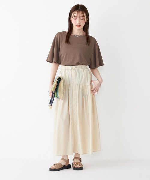 SHIPS for women - 専用出品 リネンフレアスリーブプルオーバー【ベージュ】 SHIPS for women - 専用出品 リネンフレアスリーブプルオーバー