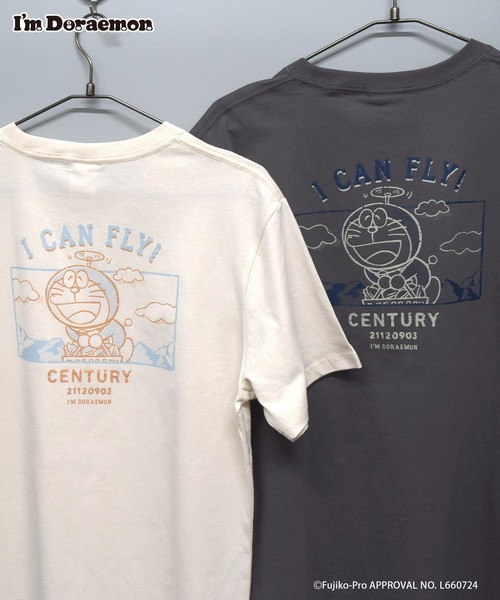 Flowering(フラワーリング)の「I’M DORAEMON/半袖Tシャツ(Tシャツ/カットソー・レディース・グレー/アイボリー・M/L)」の16枚目の写真