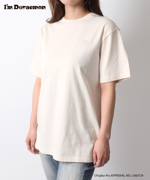 Flowering(フラワーリング)の「I’M DORAEMON/半袖Tシャツ(Tシャツ/カットソー・レディース・グレー/アイボリー・M/L)」の3枚目の写真
