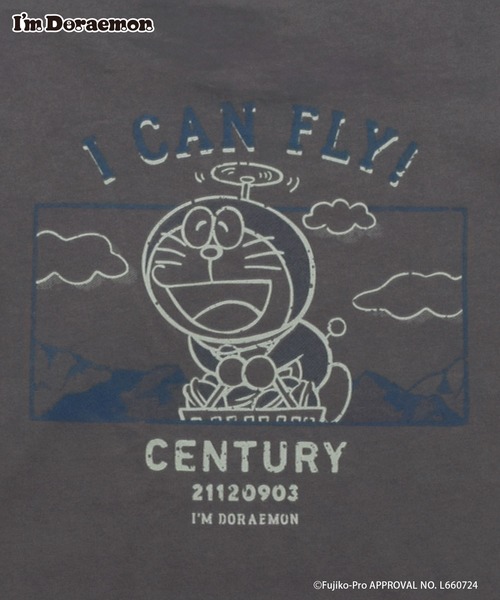 Flowering(フラワーリング)の「I’M DORAEMON/半袖Tシャツ(Tシャツ/カットソー・レディース・グレー/アイボリー・M/L)」の14枚目の写真