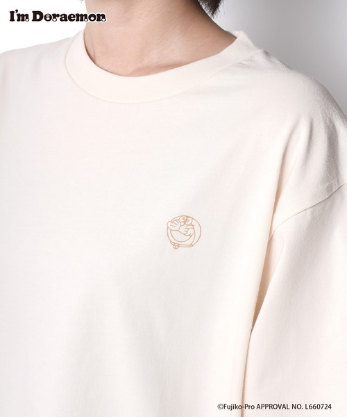 Flowering(フラワーリング)の「I’M DORAEMON/半袖Tシャツ(Tシャツ/カットソー・レディース・グレー/アイボリー・M/L)」の17枚目の写真