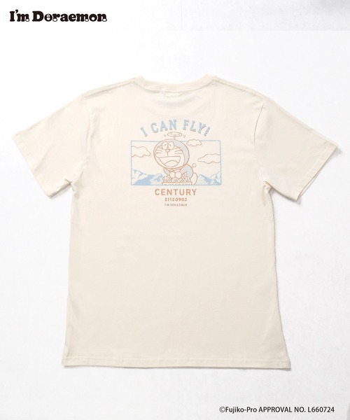 Flowering(フラワーリング)の「I’M DORAEMON/半袖Tシャツ(Tシャツ/カットソー・レディース・グレー/アイボリー・M/L)」の8枚目の写真