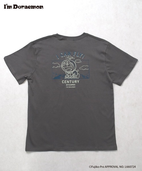 Flowering(フラワーリング)の「I’M DORAEMON/半袖Tシャツ(Tシャツ/カットソー・レディース・グレー/アイボリー・M/L)」の10枚目の写真