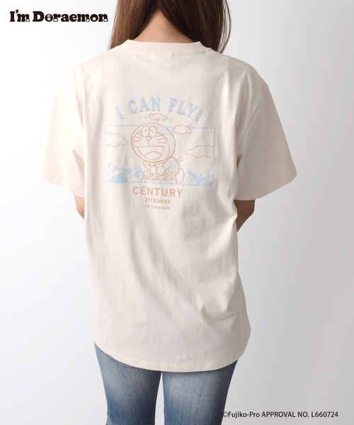Flowering(フラワーリング)の「I’M DORAEMON/半袖Tシャツ(Tシャツ/カットソー・レディース・グレー/アイボリー・M/L)」の11枚目の写真