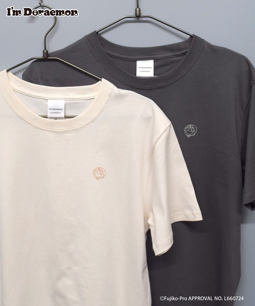 Flowering(フラワーリング)の「I’M DORAEMON/半袖Tシャツ(Tシャツ/カットソー・レディース・グレー/アイボリー・M/L)」の15枚目の写真