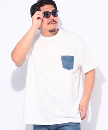EDWIN | EDWIN (エドウィン) デニムポケット クルーネック 半袖 Tシャツ WHITE(Tシャツ/カットソー)